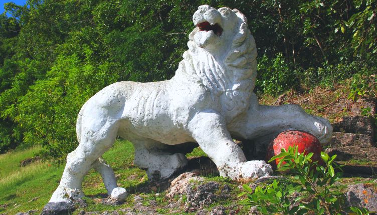 Lion Carving at Gun Hill